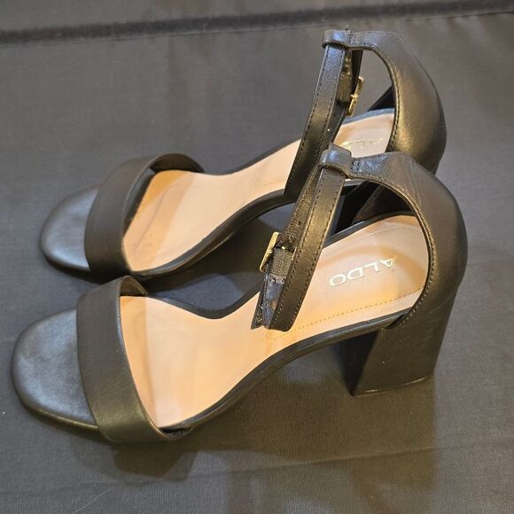 ALDO CHUNKY HEELS OPEN-TOE WOMEN'S DRESS SANDAL - Picture 6 of 16